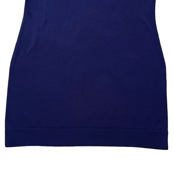 Lane Bryant Women’s Navy Knit Dress Plus Size 22/24 Stretchy  Open Knit Sleeves - Picture 7 of 8